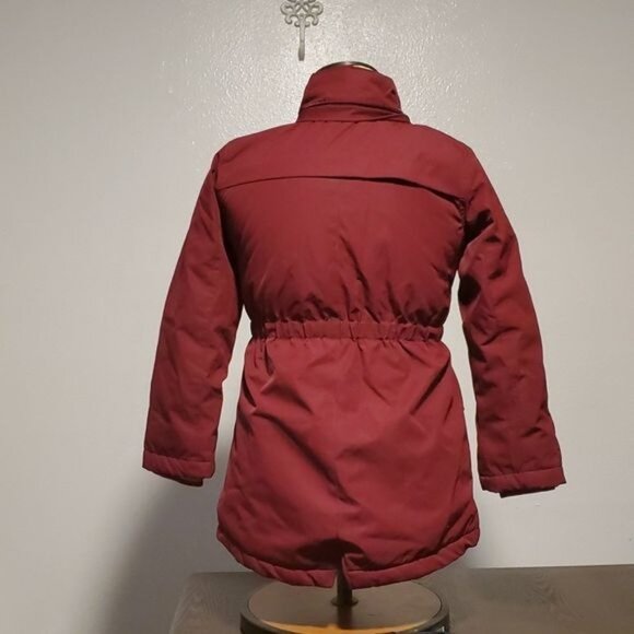 WINTER Parka Jacket Coat Size 7/8 Maroon Red Rose Member's Mark Ultimate Girl's - Picture 6 of 12